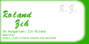 roland zih business card